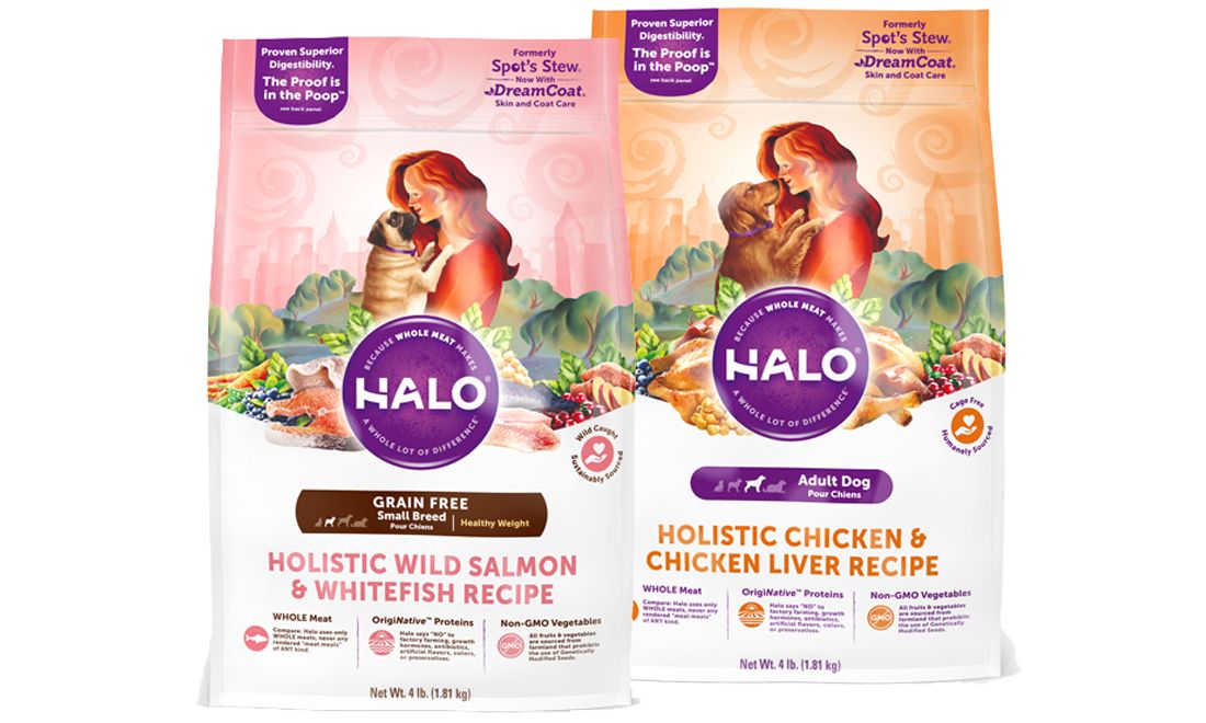 does ellen own halo dog food