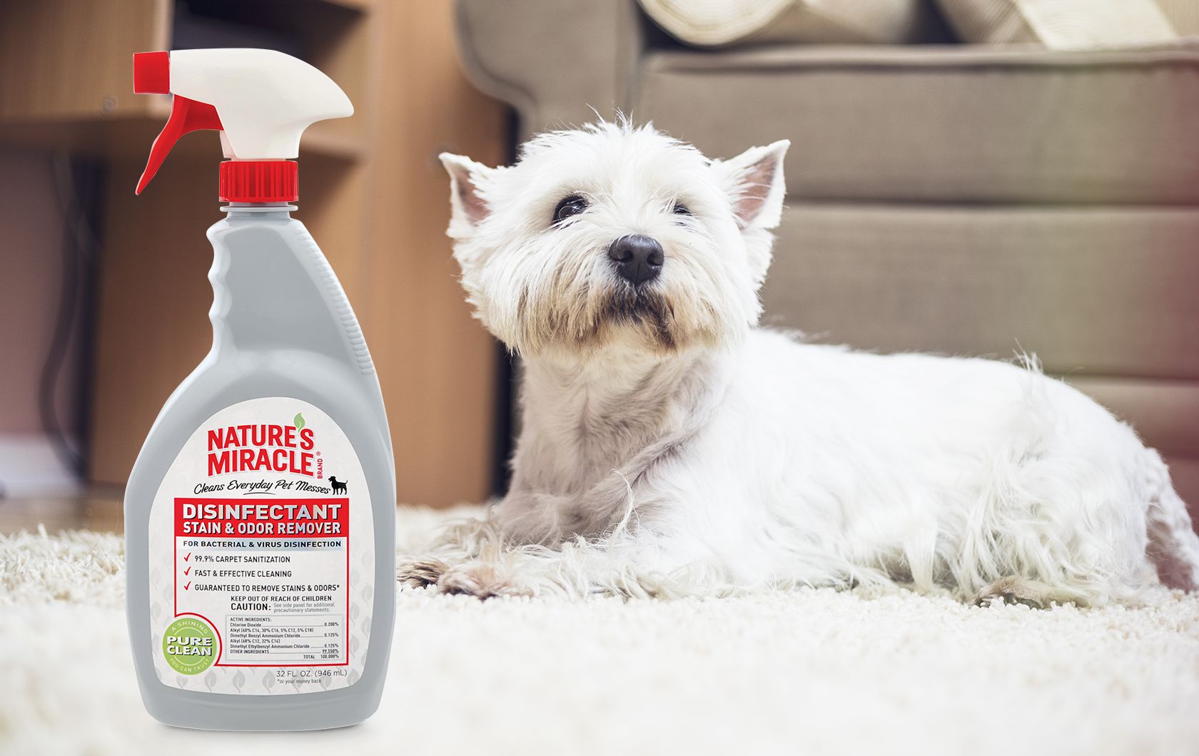 Nature's miracle hotsell pet carpet shampoo