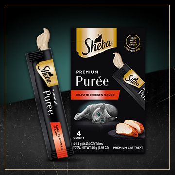 Sheba puree cat treats
