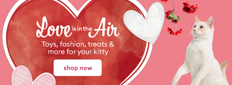 Love is in the air - Toys, fashion, treats & more for your kitty