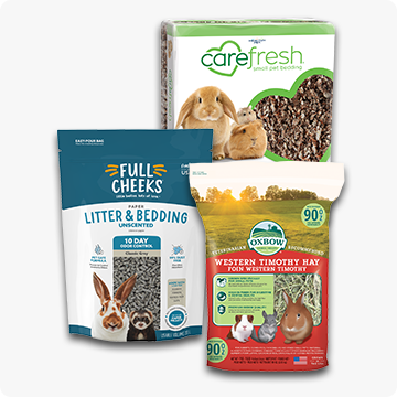 Assortment of small pet products.