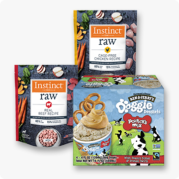 Frozen dog food and treats