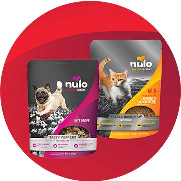 Nulo Freeze Dried Raw pouches of Cat and Dog food