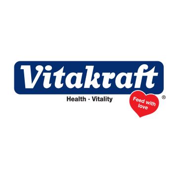 A dark blue rectangle with white block letters inside it and a small red heart below.