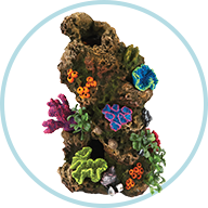Top Fin® Coral & Plant Rocky Aquarium Ornament.