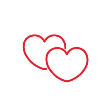 Double heart icon