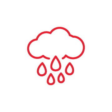 Rain cloud icon