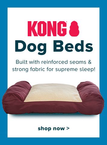 (KONG® logo) Dog Beds - Built with reinforced seams & strong fabric for supreme sleep! shop now >