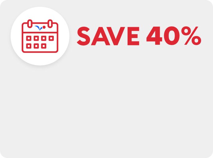 Save 40% message and Autoship icon