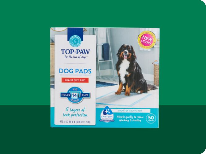 Package of Top Paw dog pads