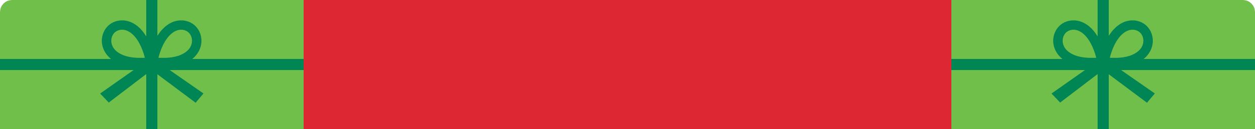 Green bow graphics and red background