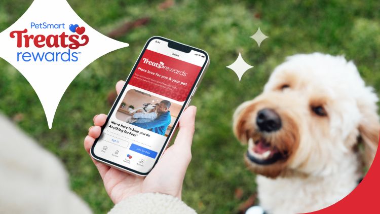 mobile app landing page PetSmart