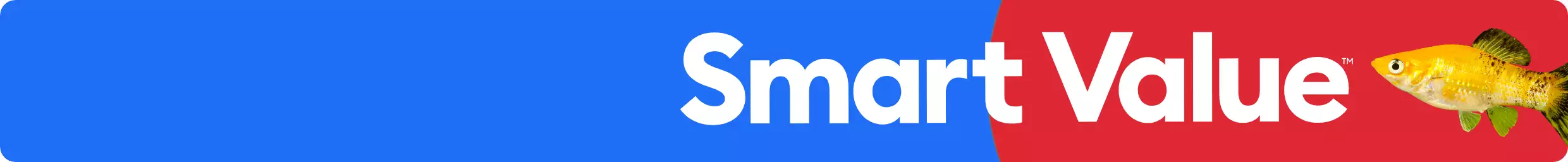 Smart Value message and a close up image of a fish
