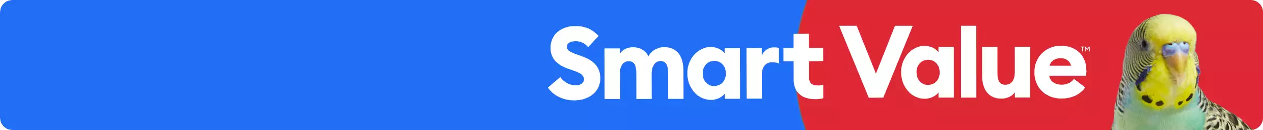 Smart Value message and a close up image of a bird