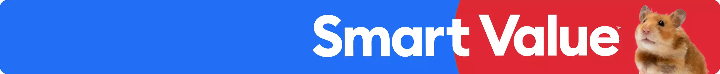 Smart Value message and a close up image of a small pet