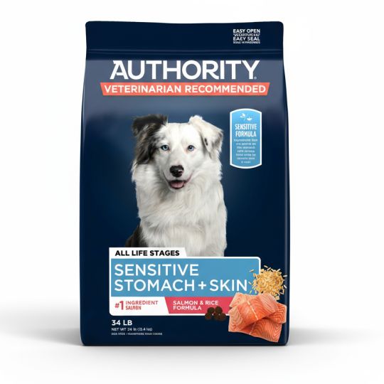 Bag of Authority dog food