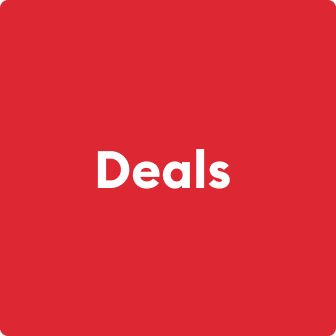"Deals" text on a red background