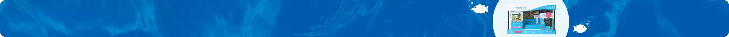 Top Fin starter kit and two illustrated fish