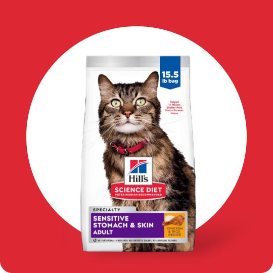 Bag of Hill's Science Diet cat food		
