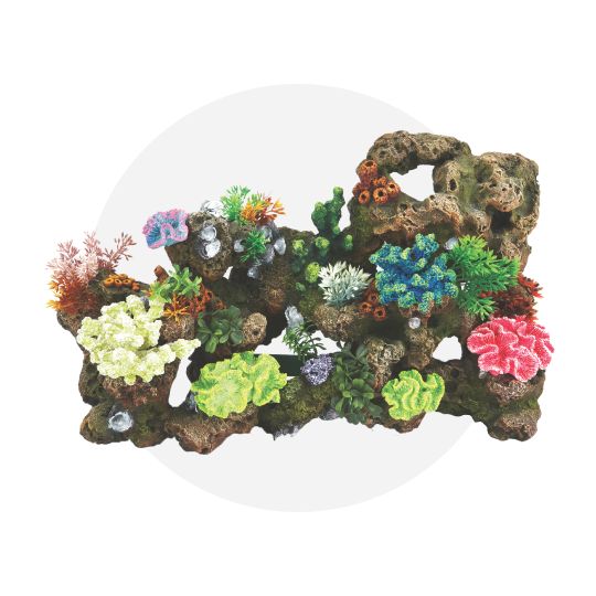 Top Fin Stone & Coral Bubbler Aquarium Ornament