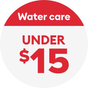 Water care under $15 text