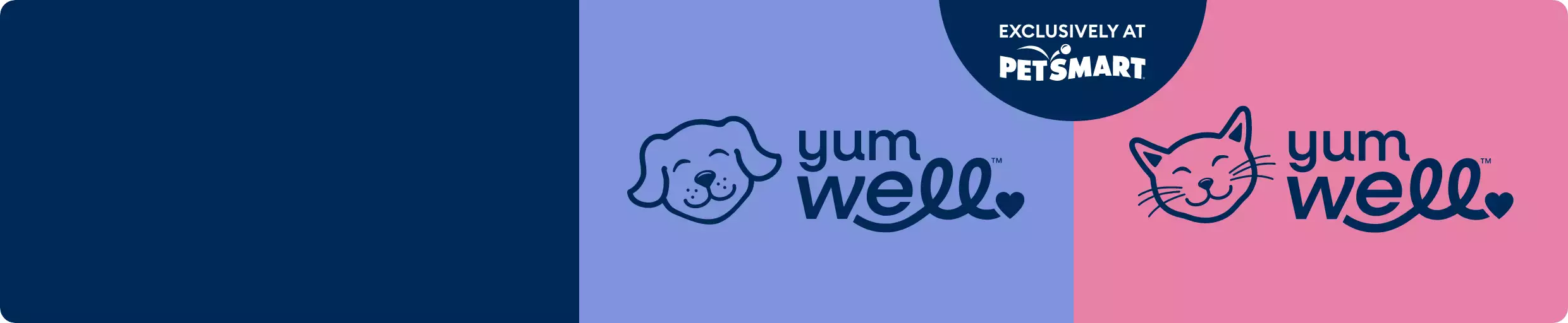 YumWell logo and exclusively at PetSmart message
