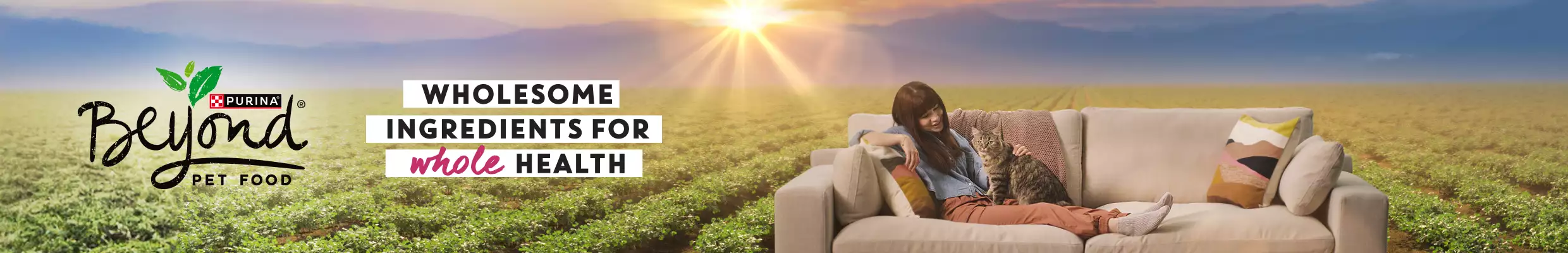 Purina Beyond pet food, wholesome ingredients for whole health