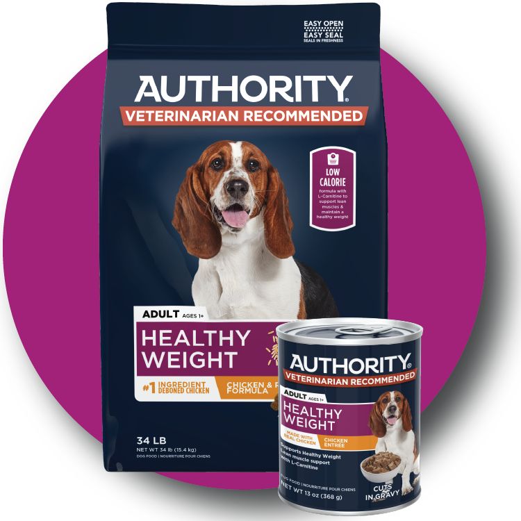 Authority dog food for healthy weight