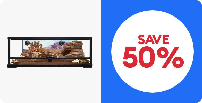 Thrive habitat with a "Save 50%" call out