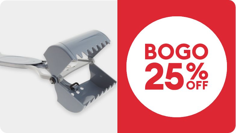 Scooper & "BOGO 25% off" callout