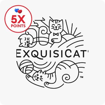 ExquisiCat logo & 5X points callout