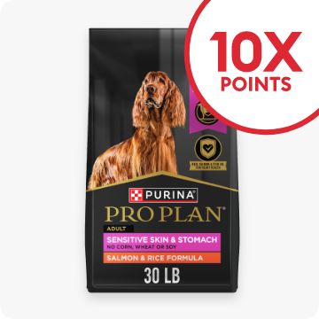 Bag of Pro Plan and 10X Points