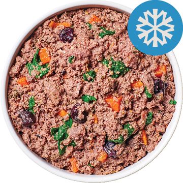 bowl of frozen freshraw food