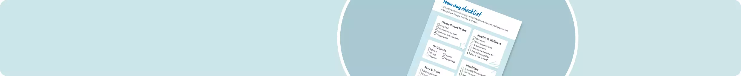 Page of New Dog Checklist