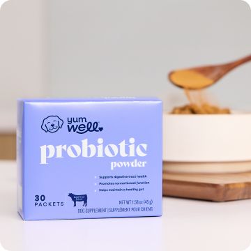 Package of YumWell probiotic powder 