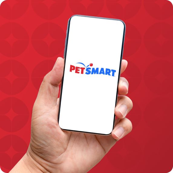 Hand holding phone pulling up app