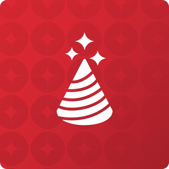 Birthday hat & stars