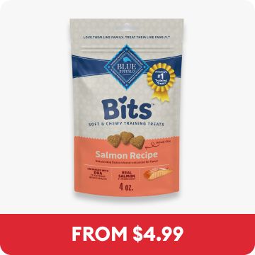 Blue Buffalo Bits Soft & Chewy Puppy Training Treats & the callout, From $4.99
