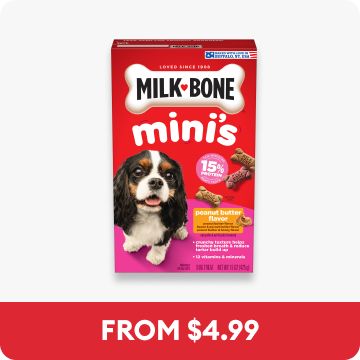 Milk-Bone Dog Treats for all ages, the callout, From $4.99
