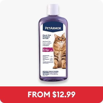 PetArmor Flea & Tick Cat Shampoo & the callout, From $12.99