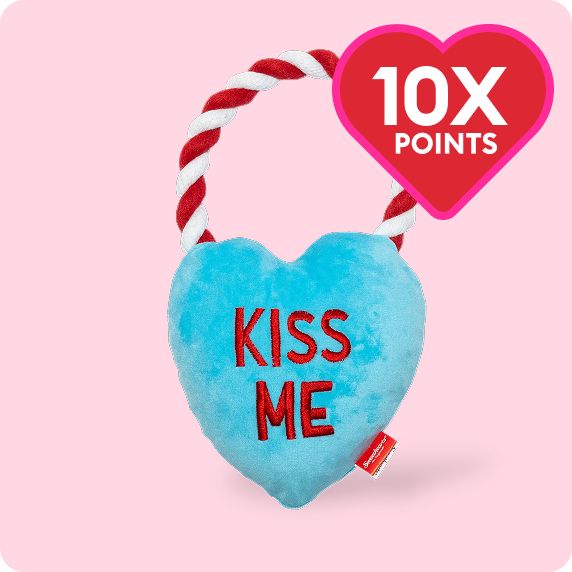 10X points callout & a Valentine's Day Sweetheart Kiss Me Rope Toy
