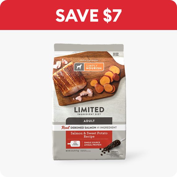 Save $7 callout & a bag of Simply Nourish dog food