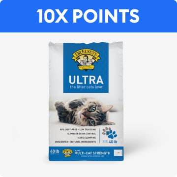 10X points callout & a bag of cat litter