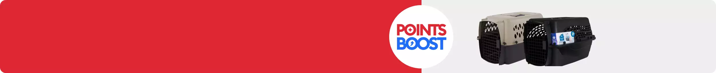 Points Boost callout and two plastic carriers