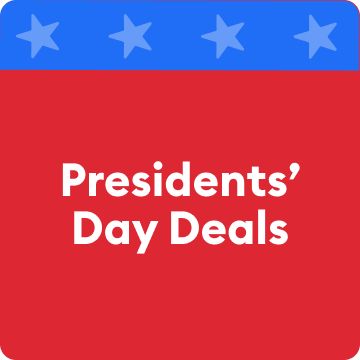 Presidents' Day Deals message