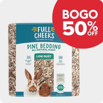 BOGO 50% OFF text; Full Cheeks bedding