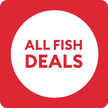 All fish deals text in circle