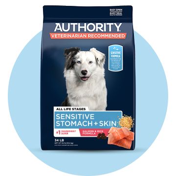 Bag of Authority Sensitive Skin & Stomach dog food