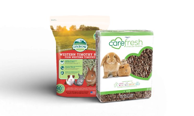 Oxbow Western Timothy Hay & carefresh Small Pet Bedding