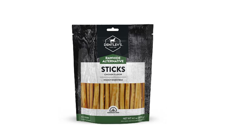 Dentley's Rawhide Free Retriever Sticks Dog Treats